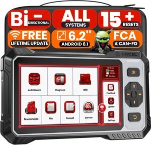 ANCEL FX6100 Bidirectional OBD2 Scanner, All System Car Diagnostic Scanner