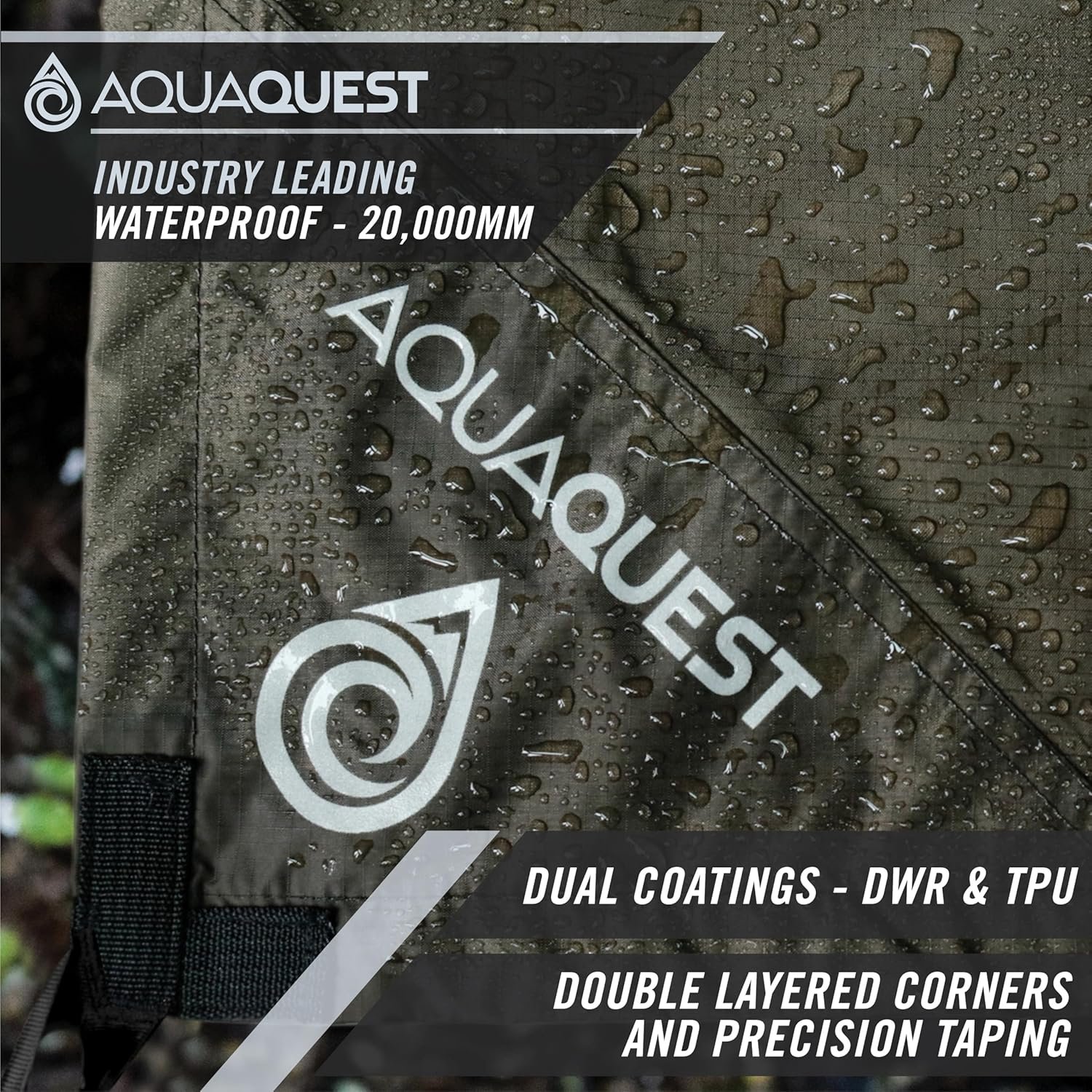 AquaQuest Defender Tarp – Heavy-Duty Waterproof (20,000 mm) Seam-Taped Rain Fly - Image 6